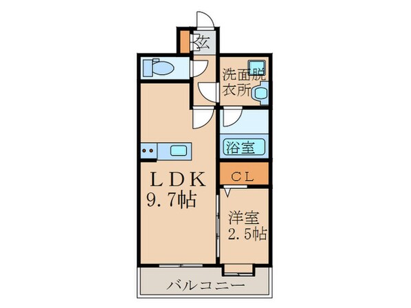 ｸﾞﾗﾝﾌｫｰﾚﾗｸﾞｾﾞ博多駅南(1101)の物件間取画像